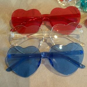 Heart-Shaped Sunglasses set of 8 all new array of colors